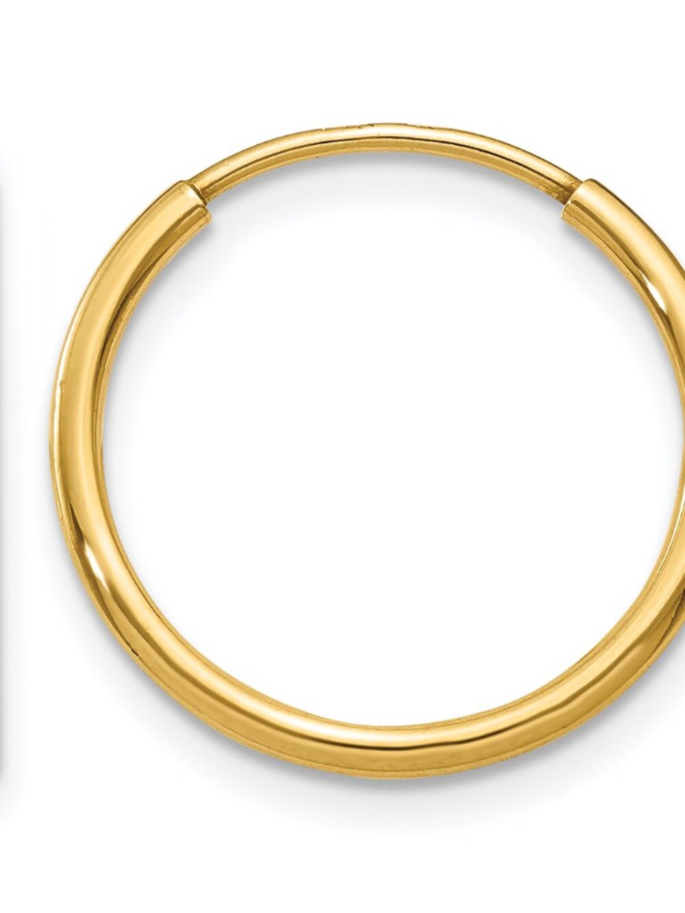 14K Gold Filled 16mm Endless Hoop Earrings - Thin Everyday Hoops, Anti-Tarnish